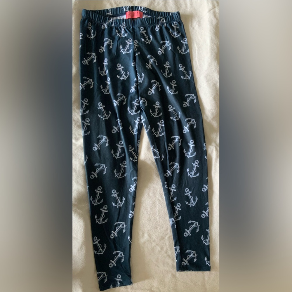 Nautical Anchor Print Leggings
